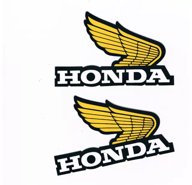 2 anciens stickers moto - ailes  HONDA  - vintage 1980  -  IDENTIQUES POUR LES 2