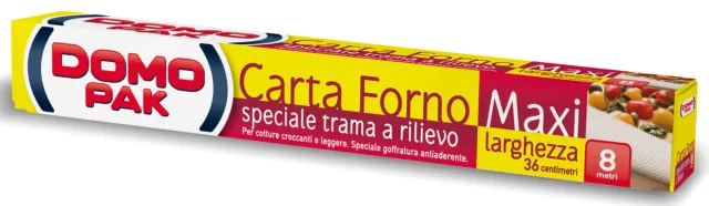 Domopak Carta Forno 8 Mt. Goffrata Made In Italy