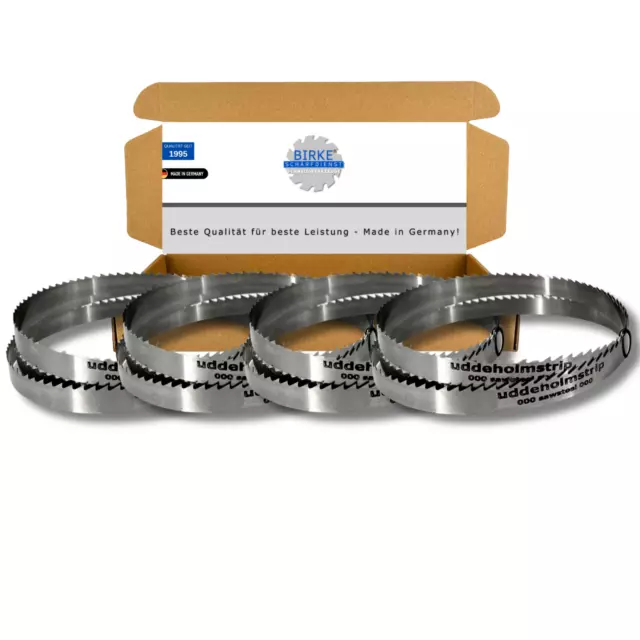 🔵4er SET Birke® UDDEHOLM & GEHÄRTET Bandsägeblätter 1400-1790mm Breite 6-15mm🔵