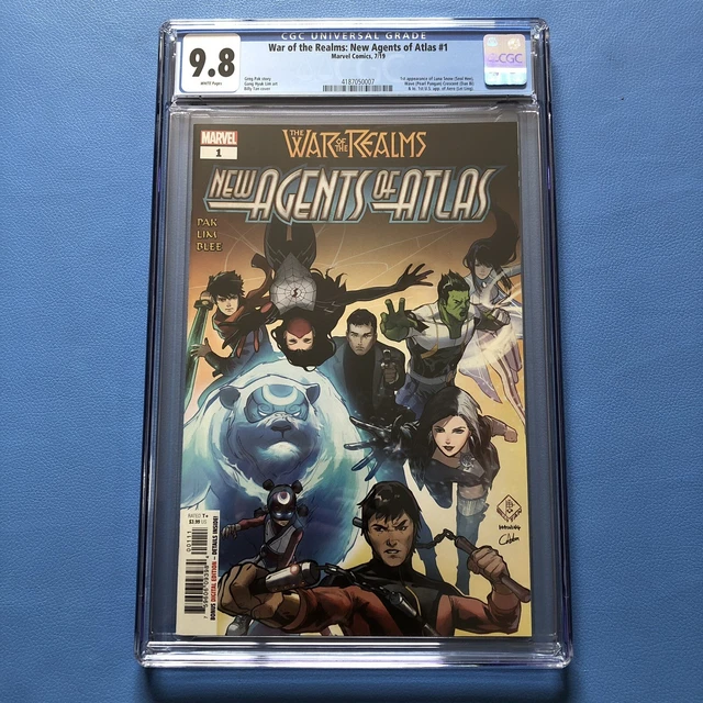 War of the Realms: New Agents of Atlas #1 CGC 9.8 1st Wave, Aero, Luna Snow