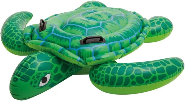 Intex Sea Turtle Inflatable Ride On Swimming Pool Toy Float #57524