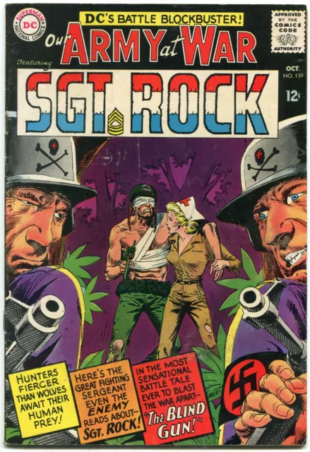 Our Army At War #159 1965-D.c. War Silver-Age-Sgt. Rock- Vg/Fn