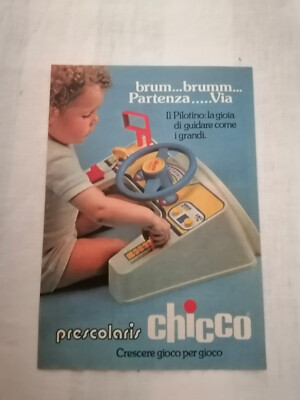 PUBBLICITA' CARTACEA ORIGINALE ADVERTISING PRESCOLARIS "CHICCO" del 1979 