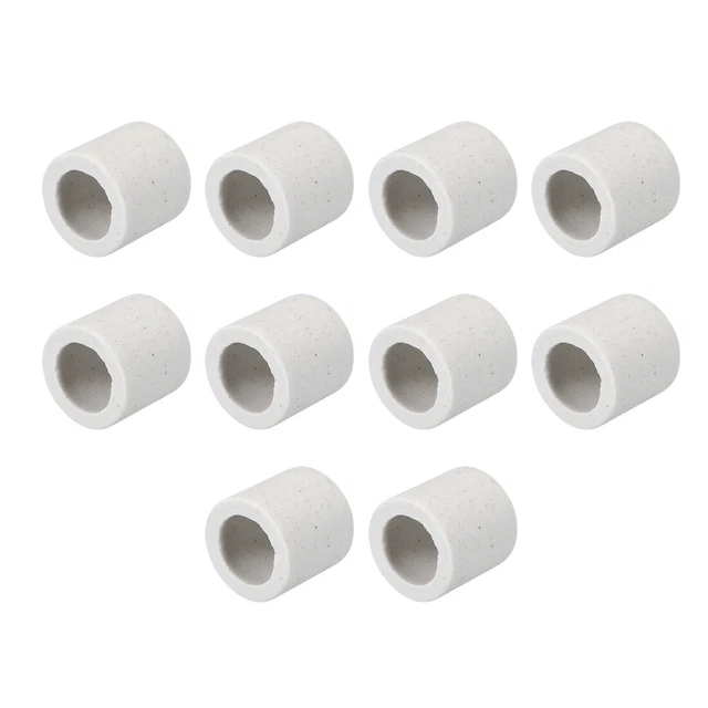 10mm diam. Ceramica tubo isolamento foro singolo isolatore porcellana tubo 10 pz