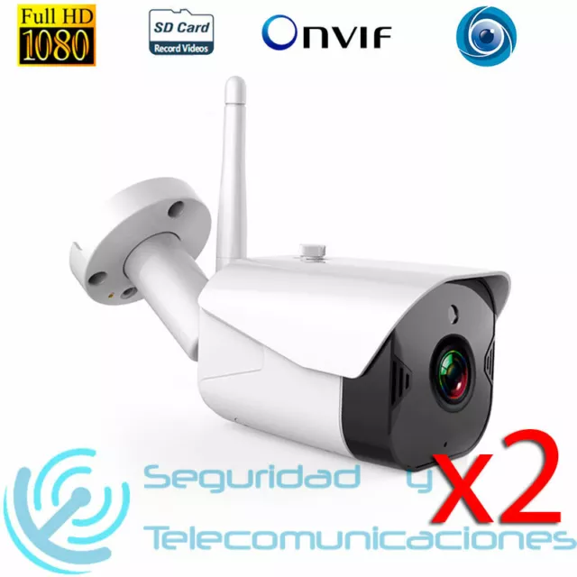 PACK 2 CAMARAS IP WIFI FullHD 1080P EXTERIORES YCC365 CCTV