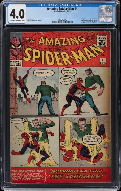 Amazing Spider-Man #4 (1963 Marvel) CGC 4.0 – 1st Appearance / Origin Sandman