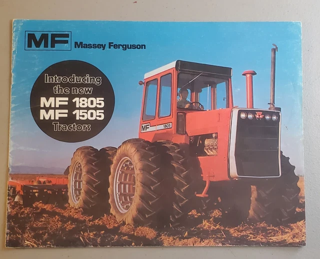 Original Massey Ferguson 1505 & 1805 Tractor Sales Brochure