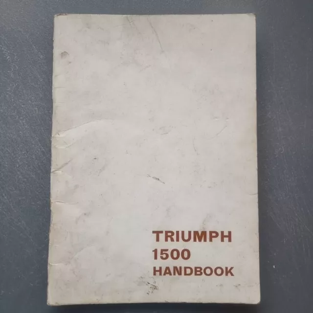 Triumph 1500 Handbook FWD HANDBOOK 1970.