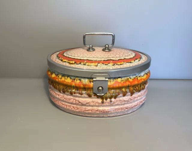 Keramik Dose Deckeldose Keksdose | Art Deco Vintage 30er Jahre | #B12