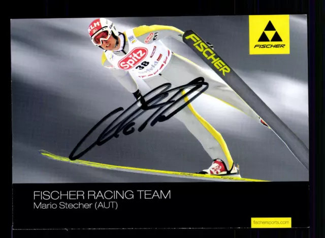 Mario Stecher Autogrammkarte Original Signiert Skispringen + A 134454