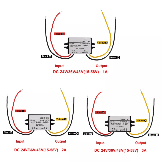 Convertisseur Dc-Dc Étanche 36V 48V Abaisseur À 12V Module D'Alimentation S