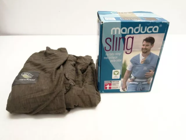 Manduca Sling > Olive < Elastisches Babytragetuch mit GOTS Zertifikat