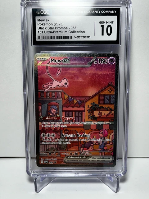 Pokemon Packs CGC 10 GEM MINT Mew Ex Gold Metal UPC Promo Pokmon Card -  205/165, Professionally Graded