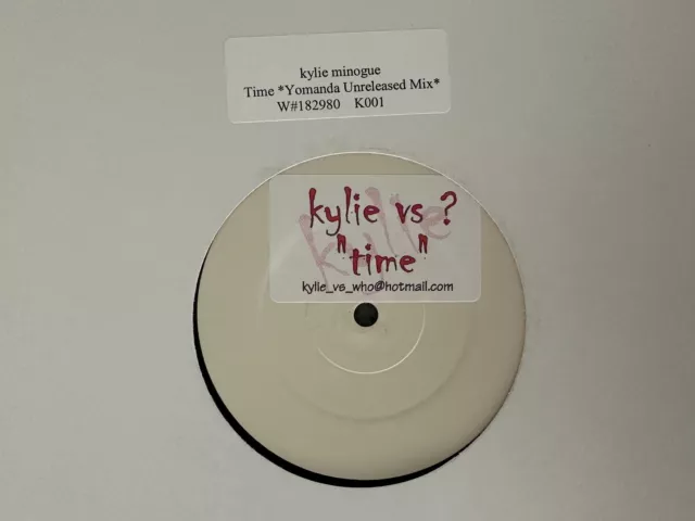 KYLIE MINOGUE time 12” MAXI (YOMANDA UNRELEASED MIX) U.K. techno/HiNRG/TRANCE nm