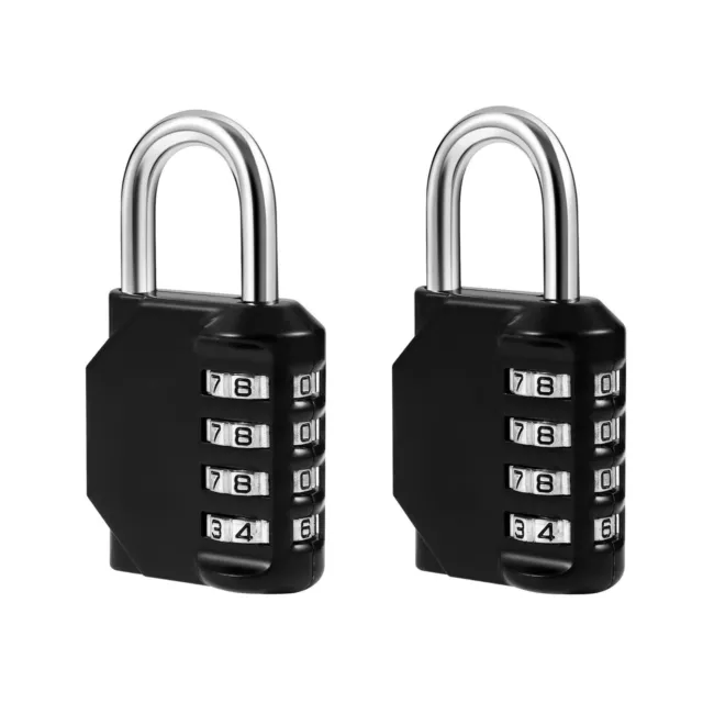 X2 Combination Padlock 4-Digit Outdoor Weatherproof Security School Lock Travel