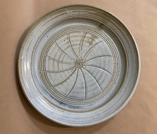 AUSTRALIAN STUDIO POTTERY Extra Large Serving Blue Platter Greg Pitt