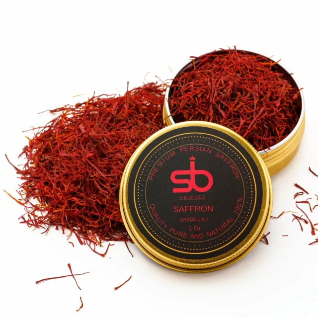 S-B SPICES Saffron , Superior Saffron Threads Super Negin Premium grade Saffron