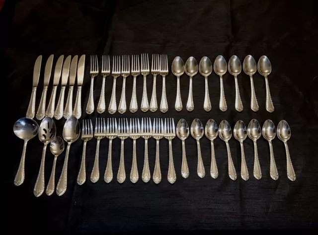 Reed & Barton ROYAL BRITANNIA Stainless Select Indonesia Flatware 41 Pc Set.