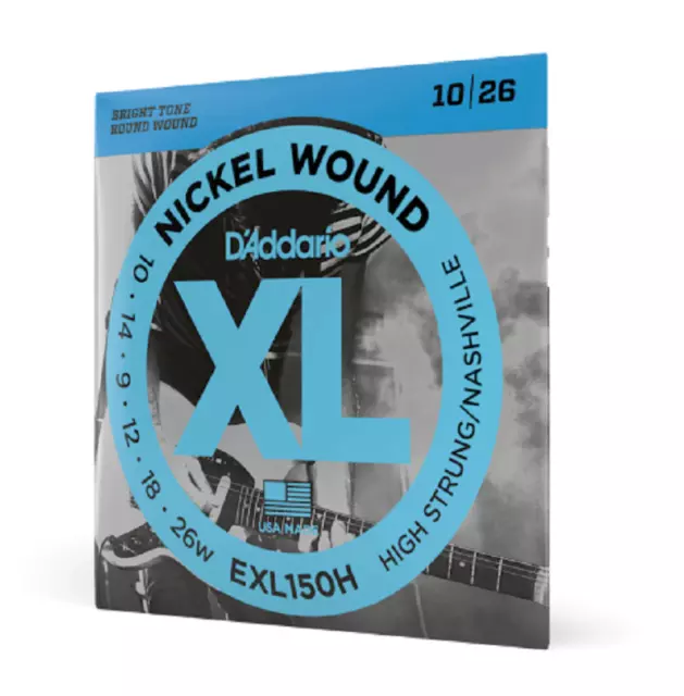 D'Addario EXL150H High-Strung Nashville Tuning 10-26 Nickel-Wound