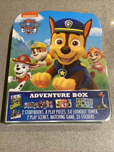 PAW PATROL ADVENTURE BOX Nickelodeon Storybooks,Stickers,Activity Set, 3D  Tower