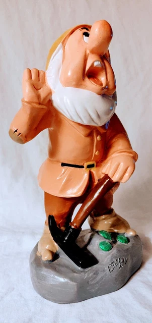 NEW! Disney Sneezy Garden Statue Snow White Seven Dwarfs Indoor/Outdoor 8”