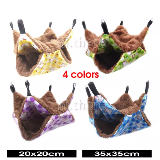 Ferret Rat Squirrel Pet Bird Hamster Hammock Hanging Cage Nest Bed House Toys AU