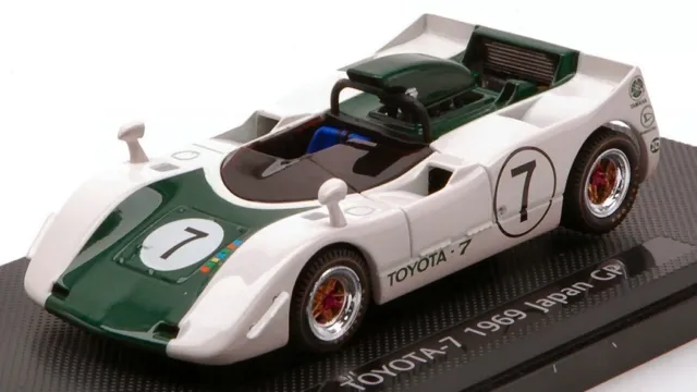 Model Car Scale 1-43 Ebbro TOYOTA-7 Japan Gp 1969 Racing vehicles Stat