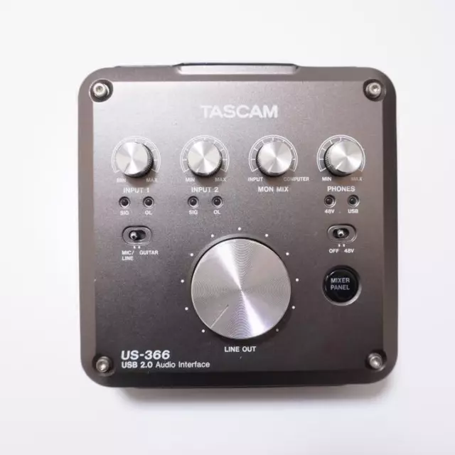 TASCAM US-366 4-In/6-Out or 6-In/4-Out USB 2.0 Audio Interface Tested Working