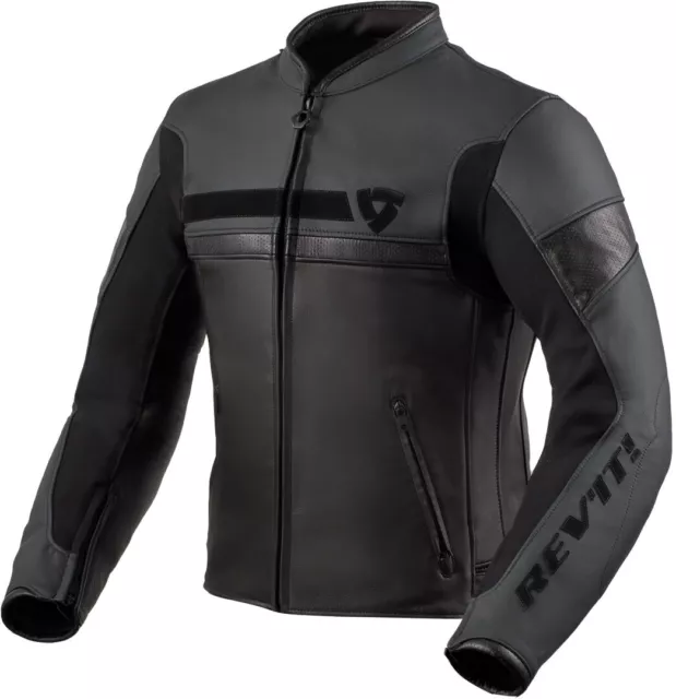 Blouson Moto Mile dans la Peau Noir Rev' It Taille 50