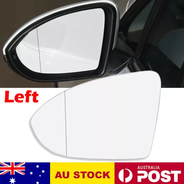 Left mirror glass for VW GOLF MK7 MK7.5 2013-2018 with Heated Convex Base Plate