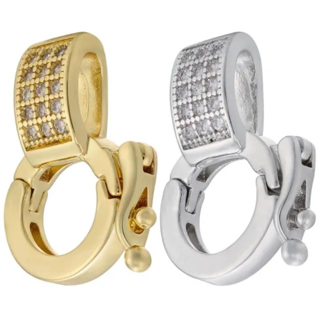 MINI ENHANCER PUSH Clasp Necklace Shortener Clasp Jewelry Making Supplies  $6.13 - PicClick AU