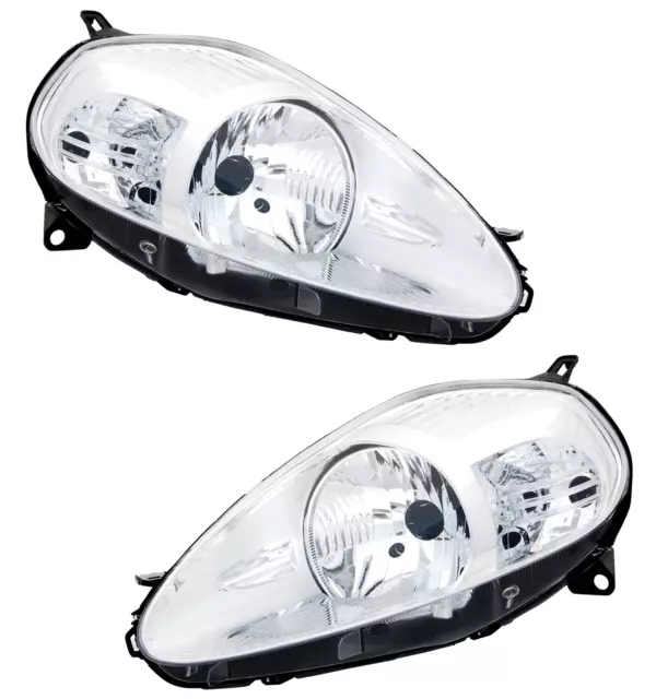 Scheinwerfer Set für Fiat Grande Punto 199 ab 2008- Facelift Halogen LWR