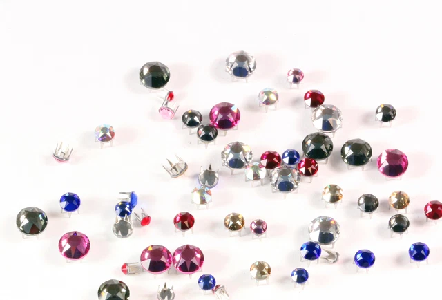 Superior PRIMERO Rose Pins mit 2038/2078 Kristalle Gehäusefarbe aus Edelstahl