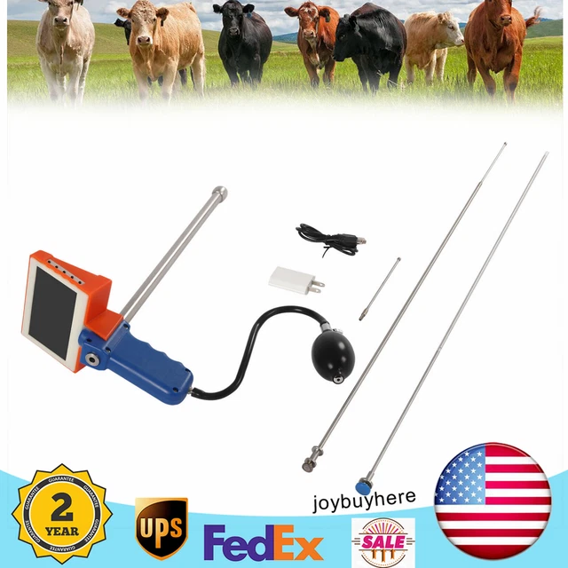 Visual Insemination Gun Kit for Cow Cattle Artificial Insemination Gun&HD Screen