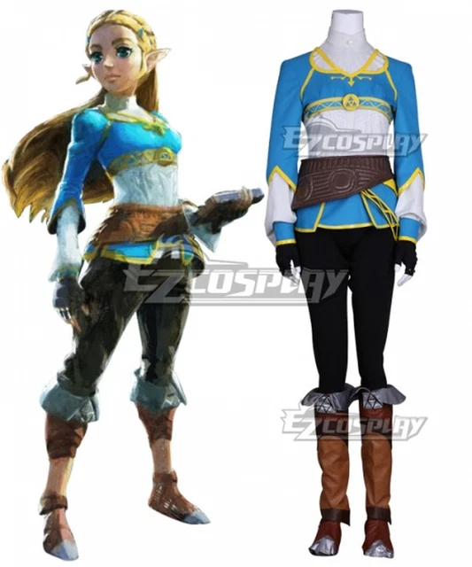 THE LEGEND OF Zelda Breath of the Wild Princess Zelda Cosplay Costume