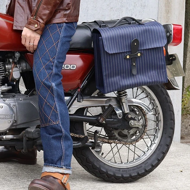 Japan blue jeans PVC Cotton Wabash Saddle Bag  made in Kojima Made in Japan New