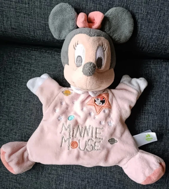 🐭😍Doudou marionnette minnie Mouse rose planètes étoile 🌟 DISNEY BABY