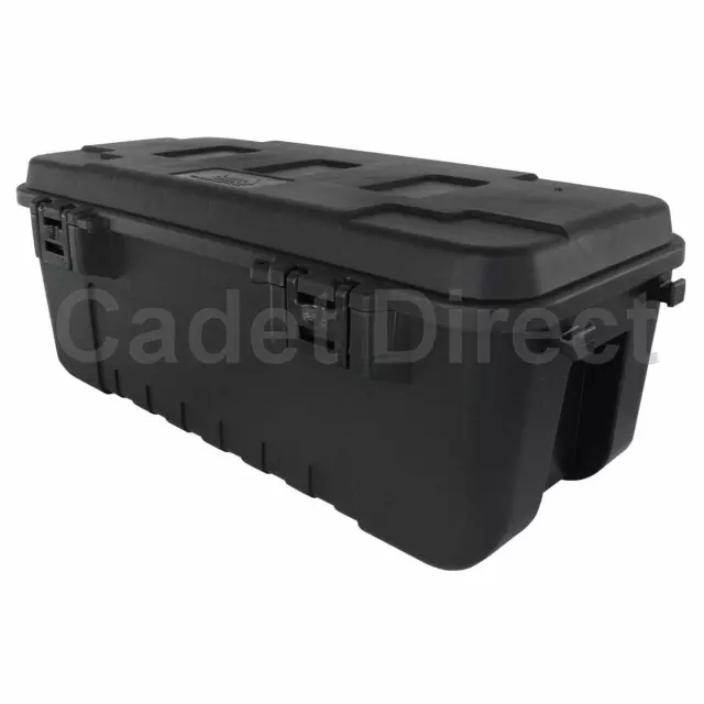 HEAVY DUTY PLANO Military Storage Trunk, Black - Perfect for Indoor/Outdoor  Use £72.95 - PicClick UK