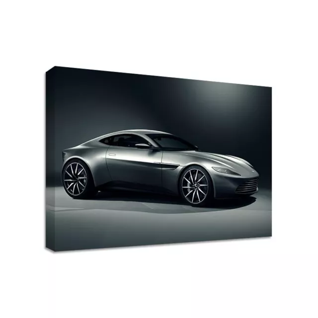 Aston Martin DB10 - Framed Canvas Art Print - Supercar Race Bond - Many Sizes