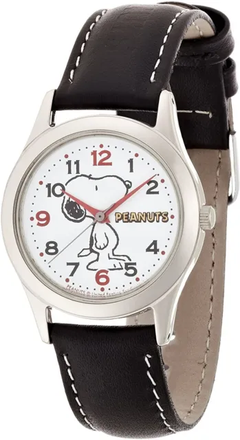 Snoopy watch CITIZEN Q & Q watches PEANUTS analog display black Ladies FromJapan