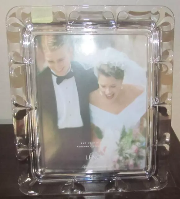 LENOX Wedding Promises 8" X 10" Crystal Picture Frame NEW Austria #6116180