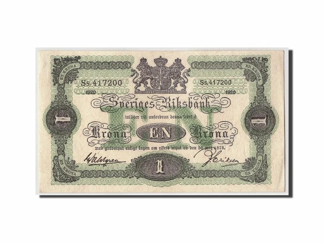 World Banknote Grading SWEDEN《Sveriges Riksbank》1 Krona