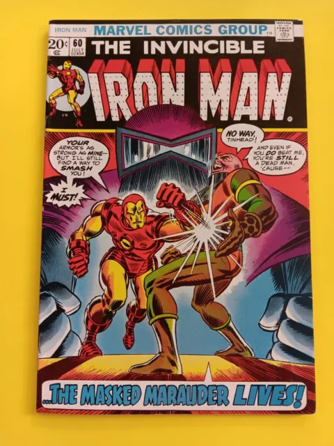 THE INVINCIBLE IRON MAN Comic Vol. 1 Number 60 (Marvel July 1973) 9.2 VERY NICE!