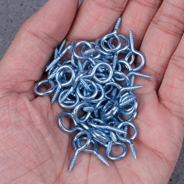 Paquete de 300 ganchos para ojos atornillados para joyería tornillos autogolpes ganchos