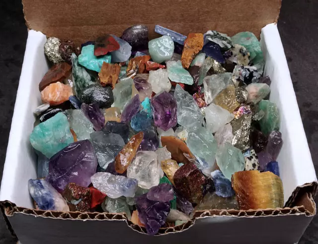 Crafters Collection 1/2 Lb Natural Crystals Mineral Specimens Mixed Gemstones 3