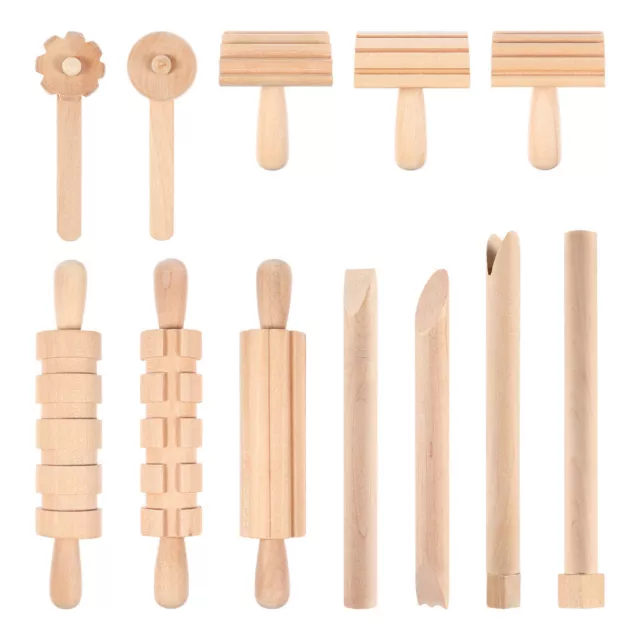Herramientas de arcilla maderas niño herramientas de escultura de arcilla natural