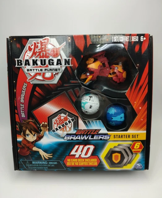 Bakugan , Battle Pack 5 personnages, Aurelus Cloptor et Pyrus Trhyno,  Cartes à