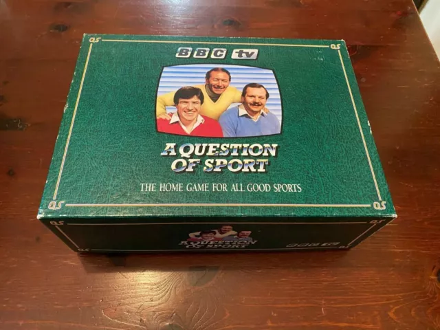 A Question Of Sport 1986 gioco da tavolo BBC Tyson Senna Maradona gioco completo.