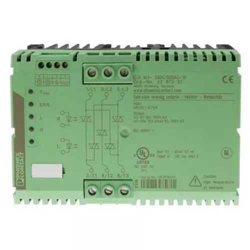 1 x Solid State Contactor, 3P, 24 V dc, 16A , DIN Rail Mount, Screw Terminal Typ