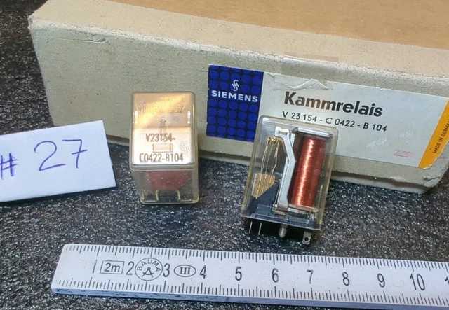 2 Stk. Siemens Relais Nr386 Kammrelais V23154-M0722-B104 12-54 V 2Umsch